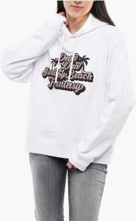Dsquared2 Hoodie SWEATY BEACH with Glitter Print size Xxs