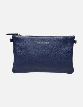 Elie Beaumont Womens Pouch Bag Womens Messenger Handbag - Navy - Size: ONE size