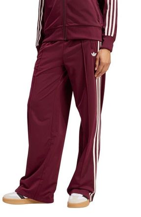adidas Originals Firebird Recycled Polyester Track Pants in Maroon/Off White at Nordstrom, Size Xx-Small