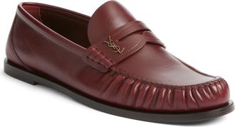 Saint Laurent Lauren Penny Loafer in Vendome Red at Nordstrom, Size 9.5Us