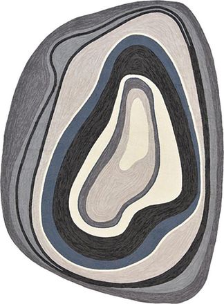 Brink & Campman Asymmetrischer In-/Outdoor Designer Teppich Habitat Aura Grey