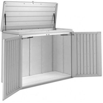 BIOHORT Arcon Baul Metalico Highboard 160 Color Plata Metalizado