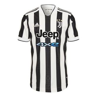 adidas Mens adidas Juventus AU Player Edition 21-22 Season Home Soccer/Football Short Sleeve Black White T-Shirt GM7179