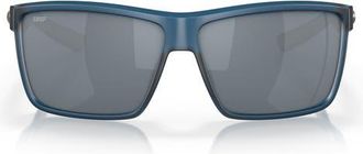 Costa Rinconcito 60mm Polarized Rectangular Sunglasses in Atlantic Blue /Gray at Nordstrom