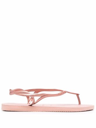 Havaianas Luna crossover-strap sandals - women - PVC/Rubber/PVC/Rubber - 37/38 - Pink