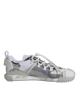 Dolce & Gabbana Witte Zilveren Lage NS1 Sneakers Schoenen
