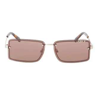Off-white OERI13NTAMPA7745 Rectangular Metal Frame Sunglasses - Gold