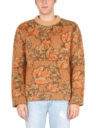 ERL Brown Crew Neck Sweater