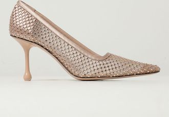 Jimmy Choo London Décolleté Ixia Jimmy Choo in nylon a rete e raso con strass all over