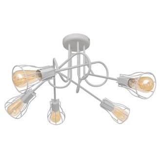 Netlighting Oxford Multi Arm Semi Flush Ceiling Light White 64cm