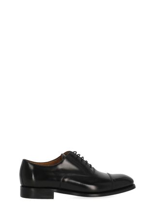 Berwick 1707 Black Smooth Leather Lace-Up Brogues