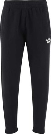 Maison Kitsun&eacute; Comfortabele Loungebroek - Heren - Sweatpants - Zwart - L - Broeken