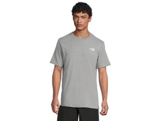 The North Face Evolution Regenerative Ink Box NSE Short Sleeve T-Shirts Graphic Mens T Shirt Tnf Pale Grey Heather/Summit Gold Regenerative Ink Print