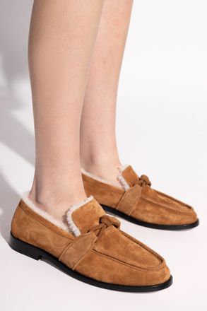 Bottega Veneta Astaire Loafers Shoes, Womens, Brown