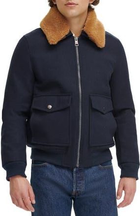 Tommy Hilfiger Fleece Collared Jacket in Navy at Nordstrom Rack, Size Xx-Large