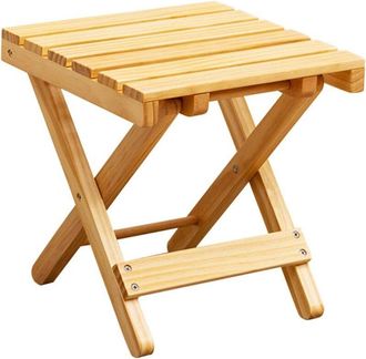 OEM Mesa De Vino Port&aacute;til De Madera Para Jard&iacute;n, Mesa De Servicio, Mesas Auxiliares Para Exteriores Para Patio, Camping, Maceta, Mesa Auxiliar De Madera P