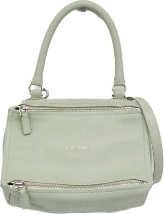 Givenchy Tweedehands leren handtassen - Dames - Vintage Handtas - Groen - ONE Size - Leer - Vintage