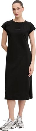 Emporio Armani Emporio Armani Ea7, Dames, Jurken, Zwart, Maat: XS Jersey