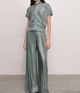 Sabina Mus&aacute;yev Robins Wide Leg Pants In Smoked Sage