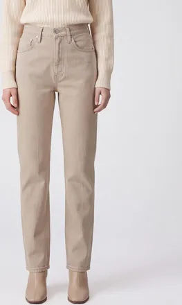Khaite Jeans Finley skinny a vita media in denim di cotone