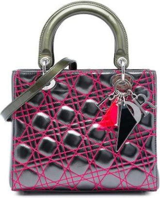 Dior Borsa Lady Media Pre-owned - - Pre-owned - Donna - Grigio - ONE SIZE