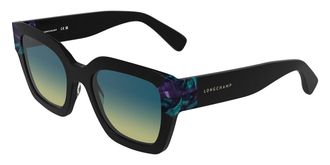 Longchamp LO771S 007 Womens Sunglasses Black Size 50