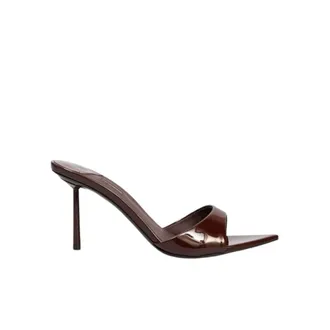 Le Silla Heeled Mules, female, Brown, Size: 7 1/2 US Bella Sandals