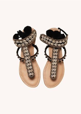 Silvia Tcherassi Vechiano Flat Sandals In White