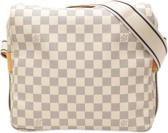 Louis Vuitton Pre-owned Womens Damier Azur Naviglio - Ivory Textile - One Size