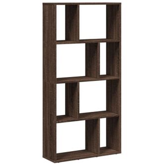 vidaXL Vidaxl - Estantería de madera de ingeniería marrón roble 60x20x120 cm