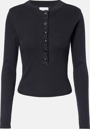 Citizens Of Humanity Varra ribbed-knit jersey Henley shirt