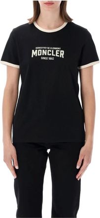 Moncler T-Shirts - Dames - T-shirts - Zwart - XS - Tops
