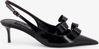 Dolce & Gabbana Sandali in vernice con dettaglio fiocco frontale - DOLCE & GABBANA - gender_Woman