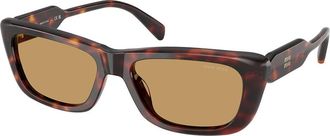 Miu Miu MUB12SF Asian Fit 27L10Y Womens Sunglasses Tortoiseshell Size 56