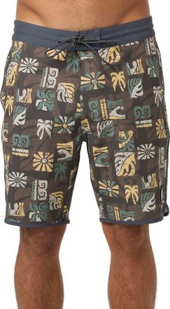 O'Neill Cruzer Scallop Swim Trunks in Turkish Coffee at Nordstrom, Size 30