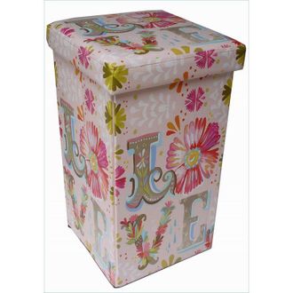 Biscottini International Biscottini - Puf Contenedor Recerrable De Simil Cuero