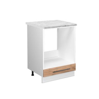Vicco Armario Para Horno Empotrado Fame-line, Roble Dorado, 60 Cm, Et M&aacute;rmol