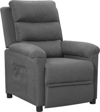 vidaXL Sill&oacute;n Reclinable De Tela Gris Claro Vidaxl