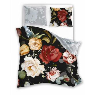 OEM Ropa De Cama De Sat&eacute;n 160x200 Con Estampado Digital De Flores Nobles