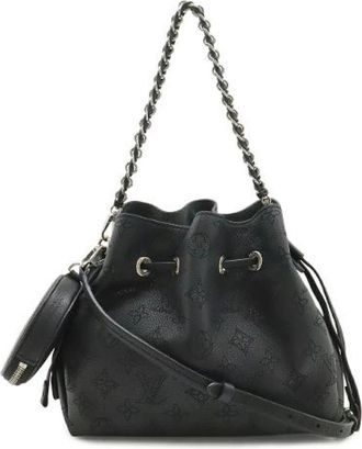 Louis Vuitton Pre-owned Bella Mahina Leren 2way Schoudertas - Dames - Vintage Tas - Zwart - ONE Size - Leer - Vintage