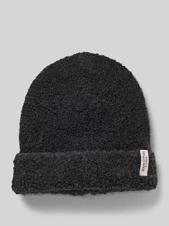 Marc O'Polo Mütze aus Woll-Alpaka-Mix in Dunkelgrau Melange, Größe 1