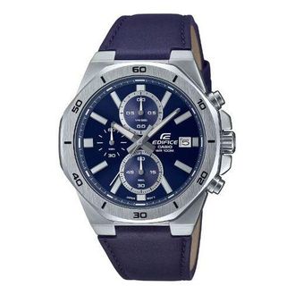 Casio Digital Navy Silver EFV-640L-2AV