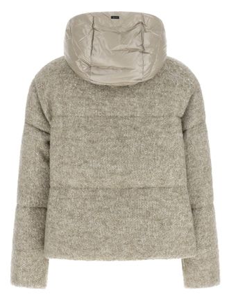 Herno Womens Beige Wool Full-Length Jacket Clothing
