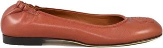 A.Testoni Schoenen - Dames - Ballerinas - Rood - 36 EU - Leer - Schoenen