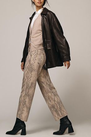 Amo Billie High-Rise Crop Straight-Leg Jeans