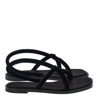 Ferragamo Floriane Knotted Strap Flat Sandals, Size 7 C