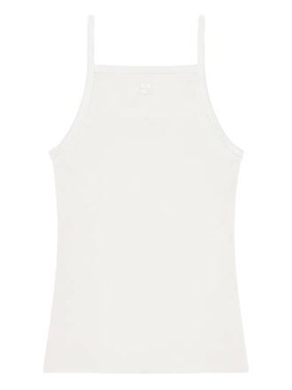 Courr&egrave;ges Canotta con logo - Bianco