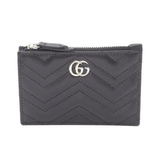 Gucci Pre-owned Wallets, female, Black, Size: ONE SIZE Pre-owned Double G Leather Card Case