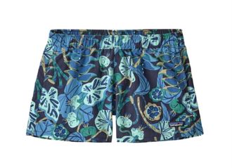 Patagonia Womens Barely Baggies Shorts In Tropiclimb: New Navy