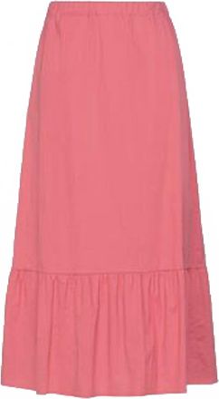 Kontatto Womens Maxi Skirt In Coral